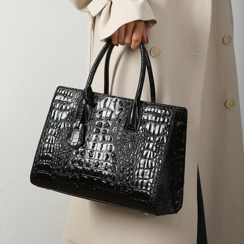 ALLIGATOR Leather Women Messenger Bags Crocodile Female Crossbody Shoulder Hand Bags for Women 2024 High Quality Ladies Handbags