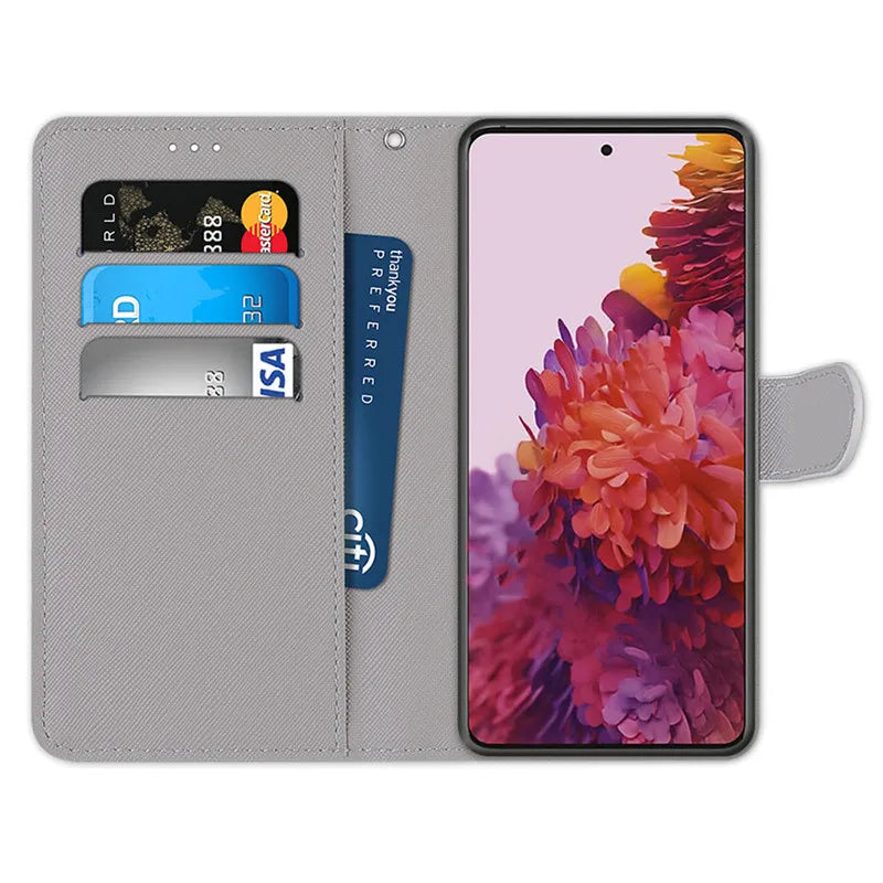 Leather Magnetic Case For Samsung Galaxy A25 A24 A14 4G A34 A54 5G SM-A256B A245F Phone Cover Flip Wallet Painted Funda Etui
